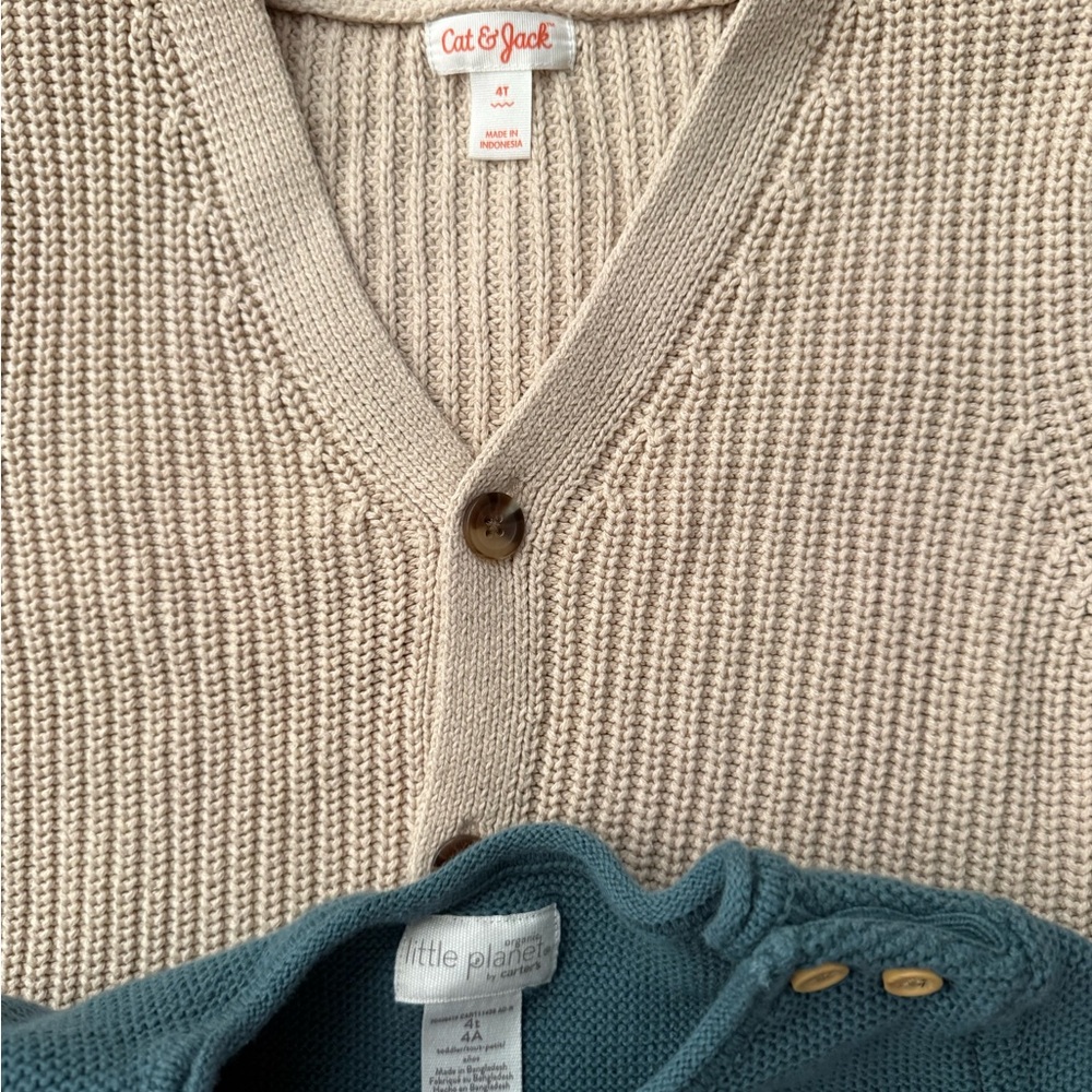 Cat& Jack button down & 2 sweaters - Picture 5 of 16